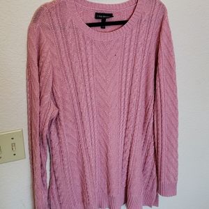 Pink Lane Bryant cable knit sweater 18/20